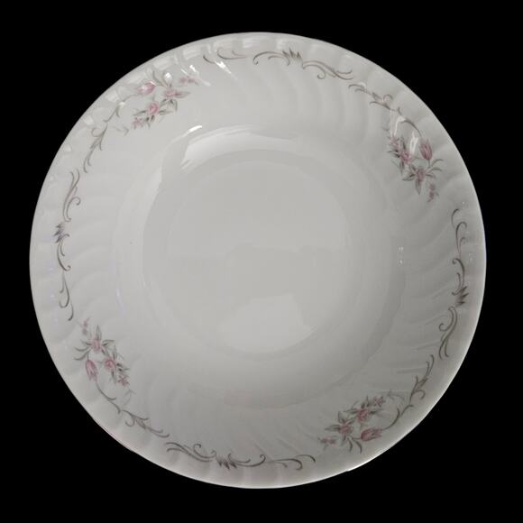 Gold Standard Japan Genuine Porcelain China Pink Rose Round Serving Bowl 9” - Picture 2 of 4